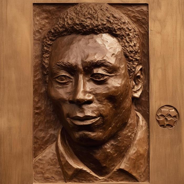 Famous (Pele soccer star 3, 3DFMS_8490) 3D models for cnc